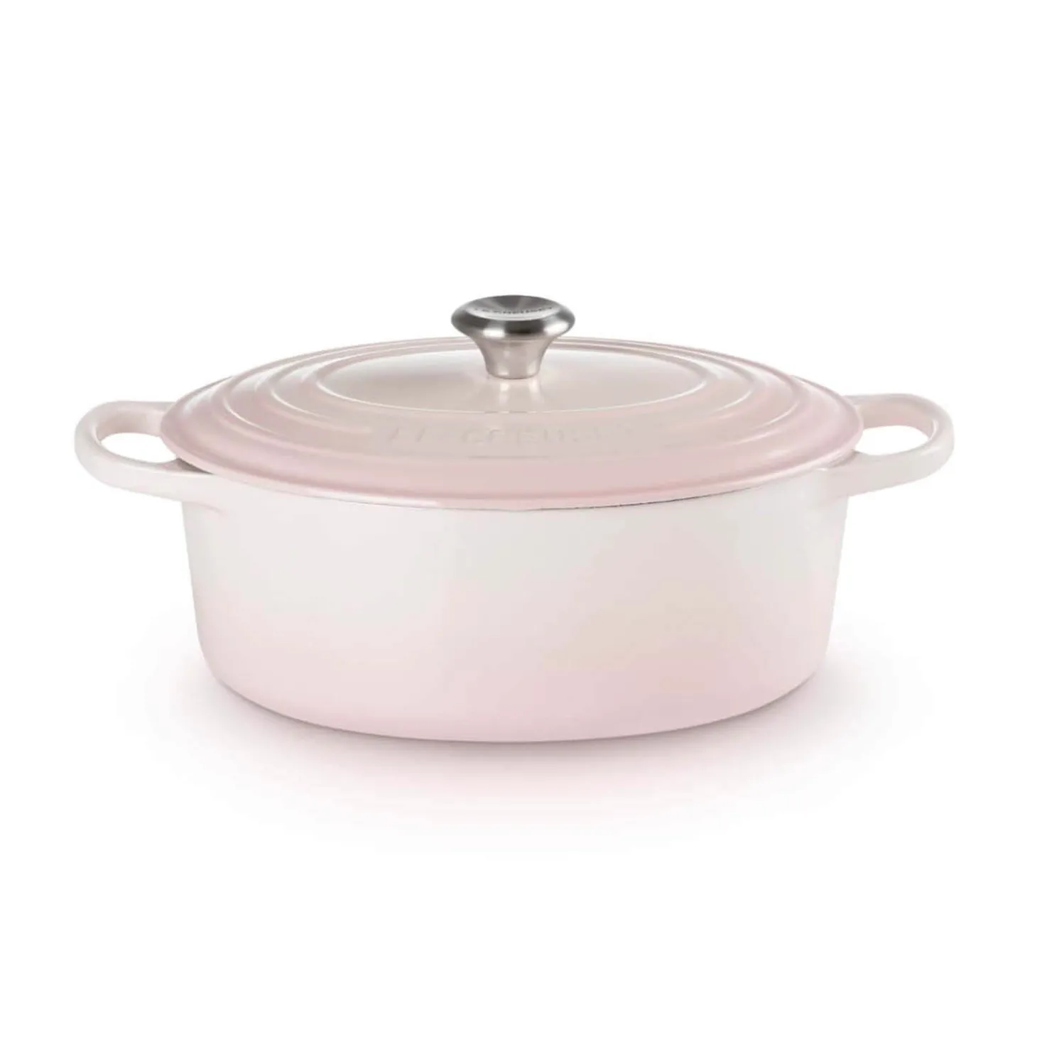 Le Creuset Signature Cast Iron 29cm Oval Casserole - Shell Pink
