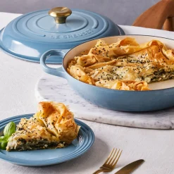 Le Creuset Signature Cast Iron 26cm Shallow Round Casserole - Chambray