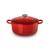 Le Creuset Signature Cast Iron 20cm Round Casserole - Cerise