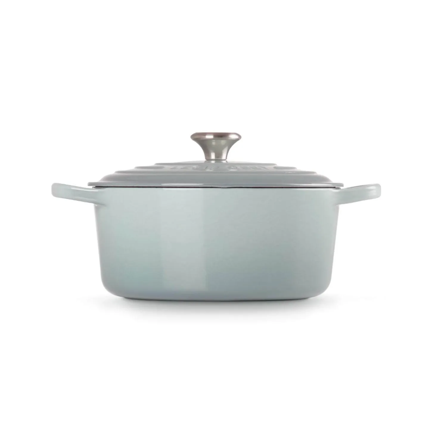 Le Creuset Signature 22cm Cast Iron Round Casserole - Sea Salt