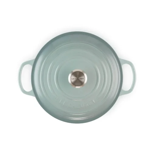 Le Creuset Signature 22cm Cast Iron Round Casserole - Sea Salt