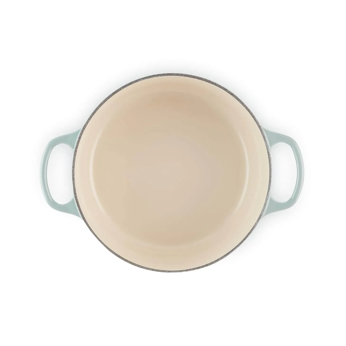 Le Creuset Signature 22cm Cast Iron Round Casserole - Sea Salt