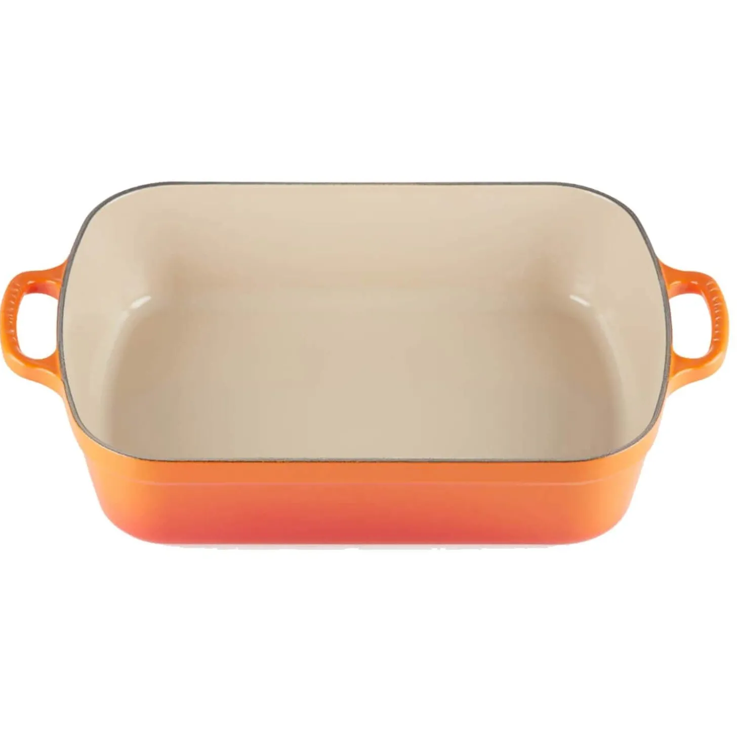 Le Creuset Signature 37cm Cast Iron Roaster - Volcanic