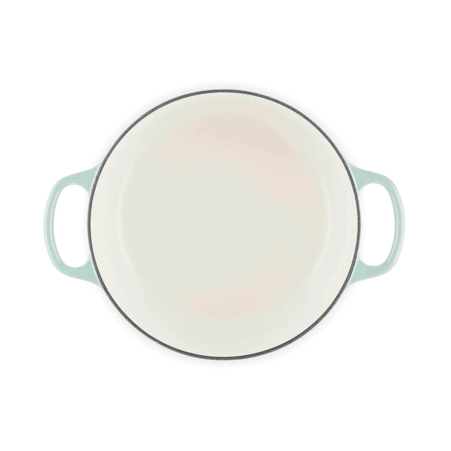 Le Creuset Signature 24cm Cast Iron Round Casserole - Sea Salt