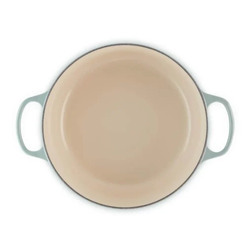 Le Creuset Signature 28cm Cast Iron Round Casserole - Sea Salt