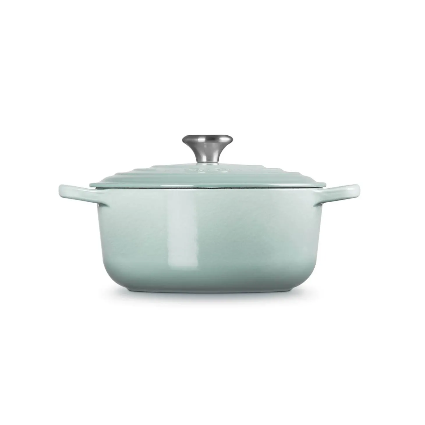 Le Creuset Signature 20cm Cast Iron Round Casserole - Sea Salt