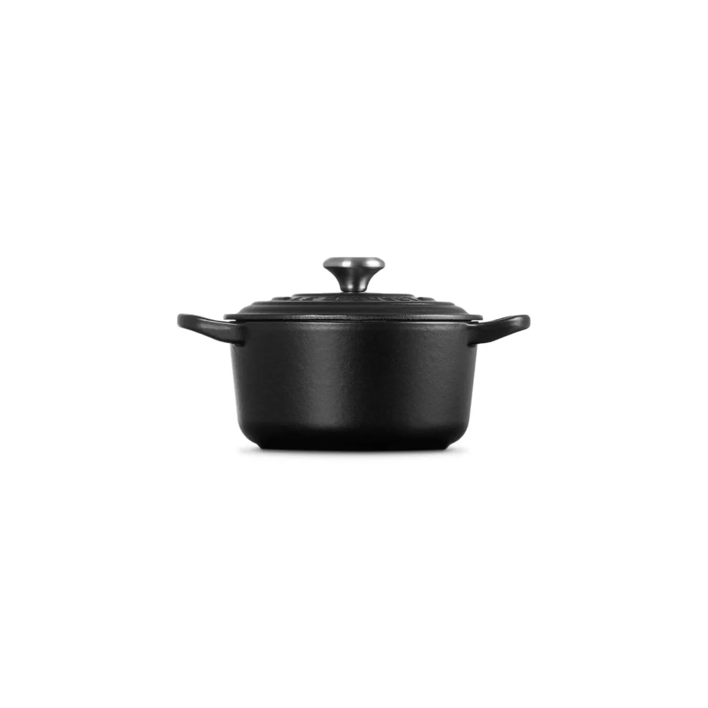 Le Creuset Signature 14cm Cast Iron Round Casserole - Satin Black