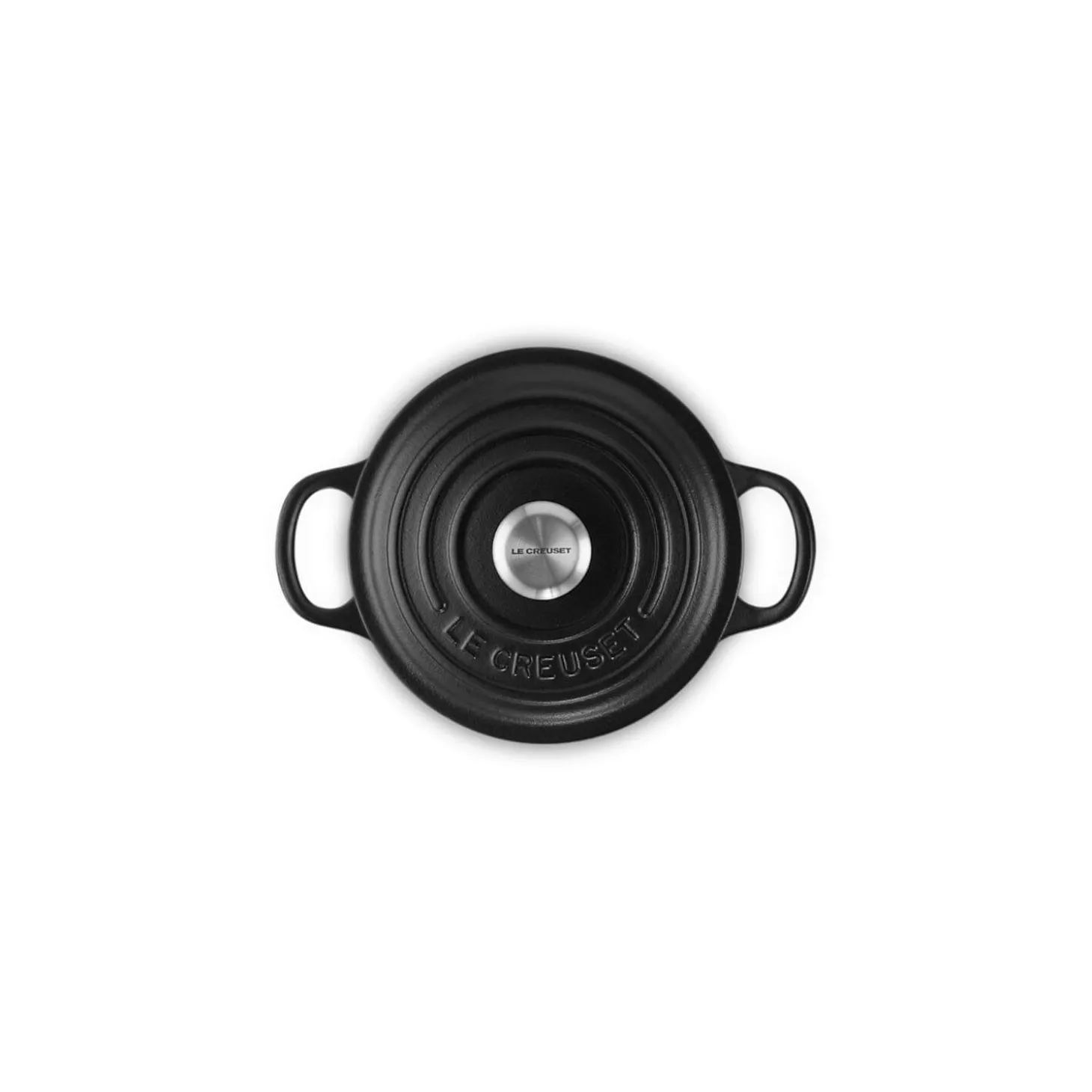 Le Creuset Signature 14cm Cast Iron Round Casserole - Satin Black