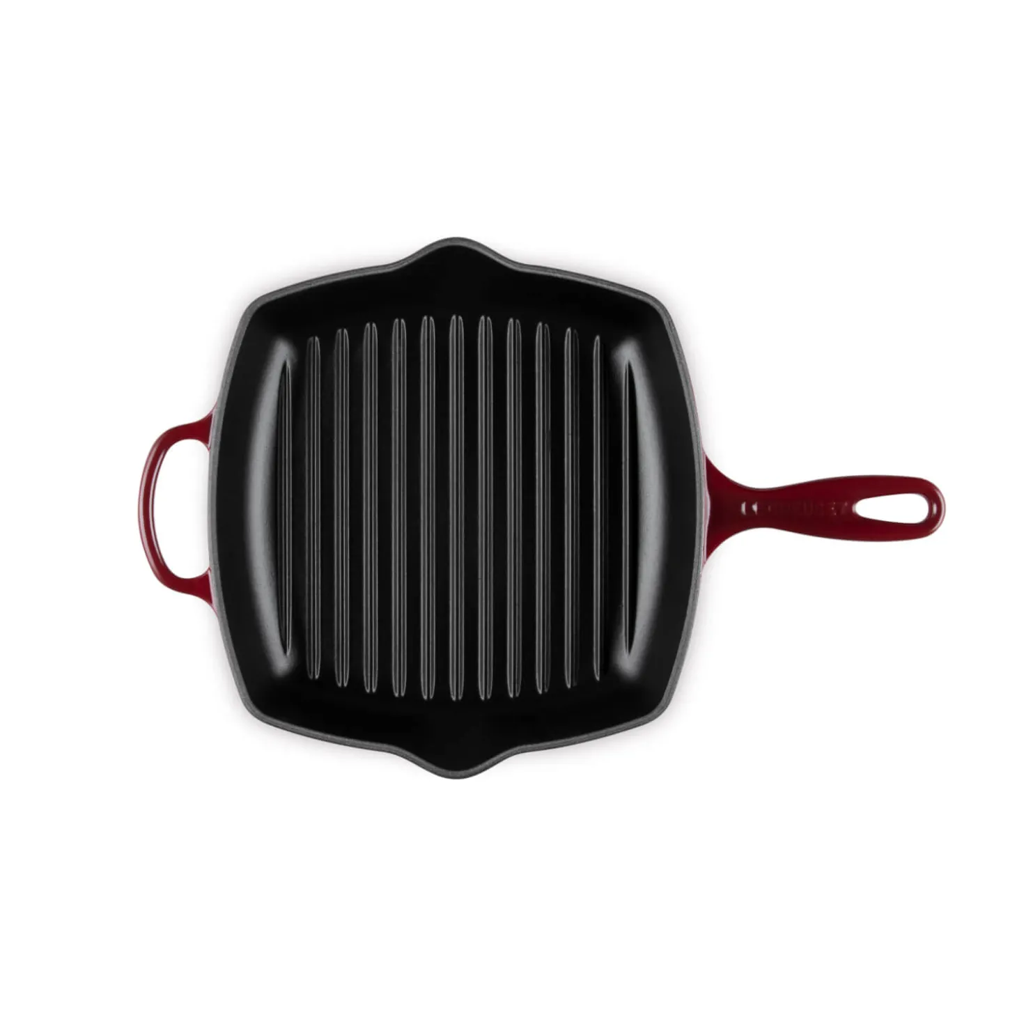 Le Creuset Signature 26cm Cast Iron Square Grillit - Garnet