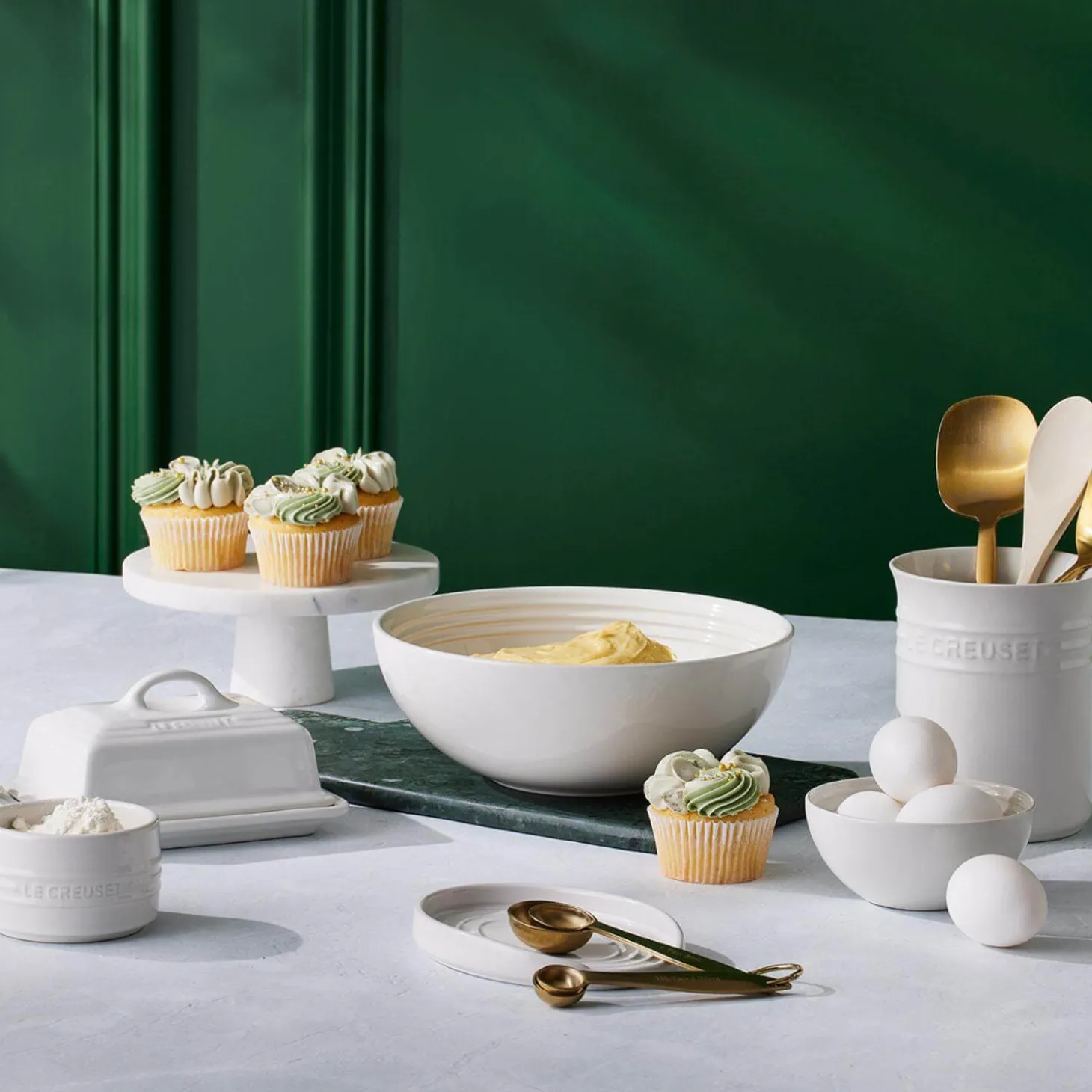 Le Creuset Stoneware Butter Dish - White
