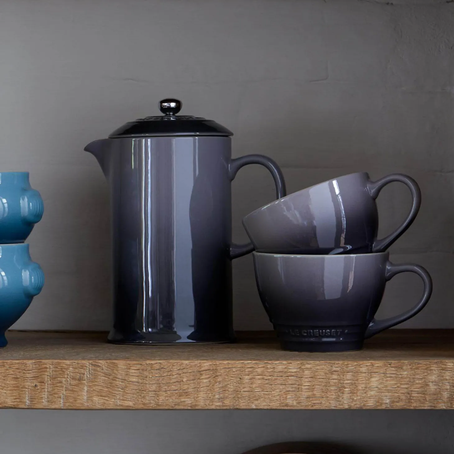 Le Creuset Stoneware Cafetiere - Flint