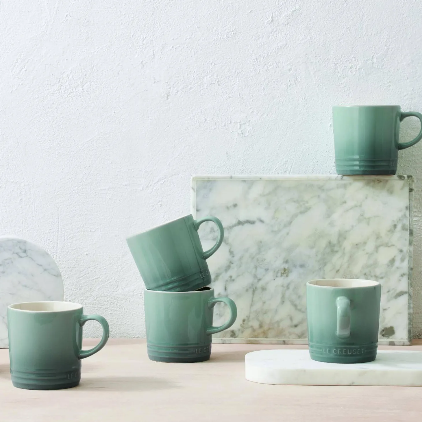 Le Creuset Stoneware Cappuccino Mug - Sea Salt