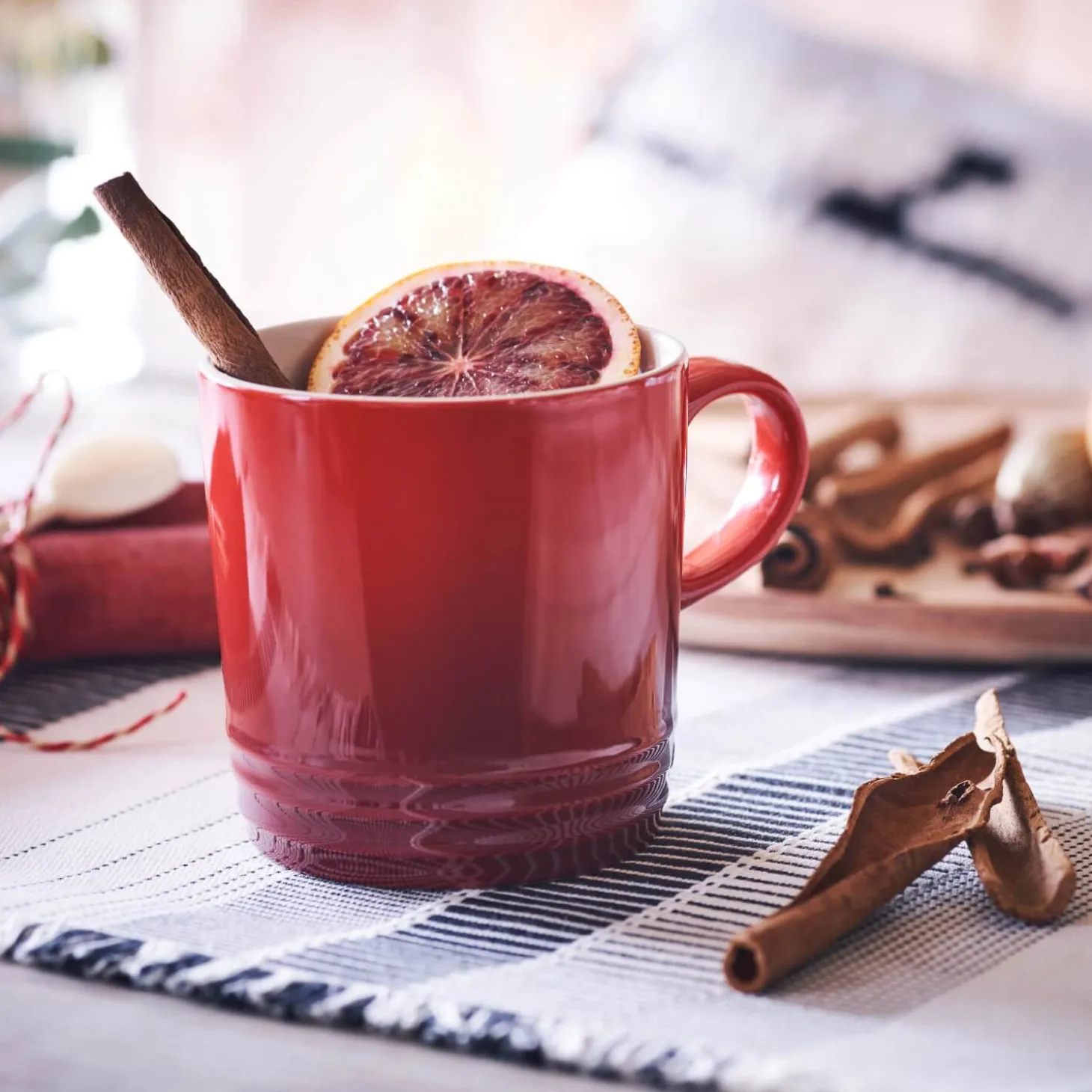 Le Creuset Stoneware Cappuccino Mug - Cerise