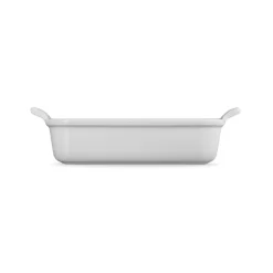 Le Creuset Stoneware Heritage 26cm Rectangular Deep Dish - White
