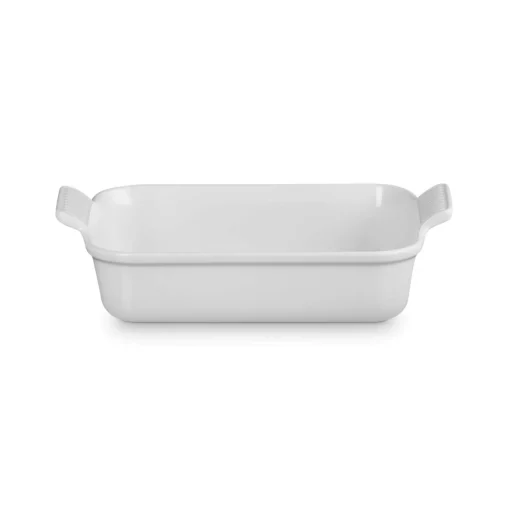 Le Creuset Stoneware Heritage 26cm Rectangular Deep Dish - White