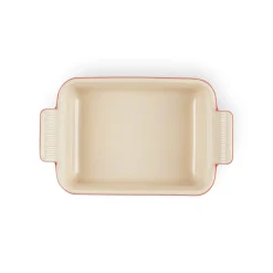 Le Creuset Stoneware Heritage 26cm Rectangular Deep Dish - Cerise