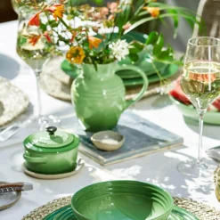 Le Creuset Stoneware Petite Round Casserole - Bamboo Green