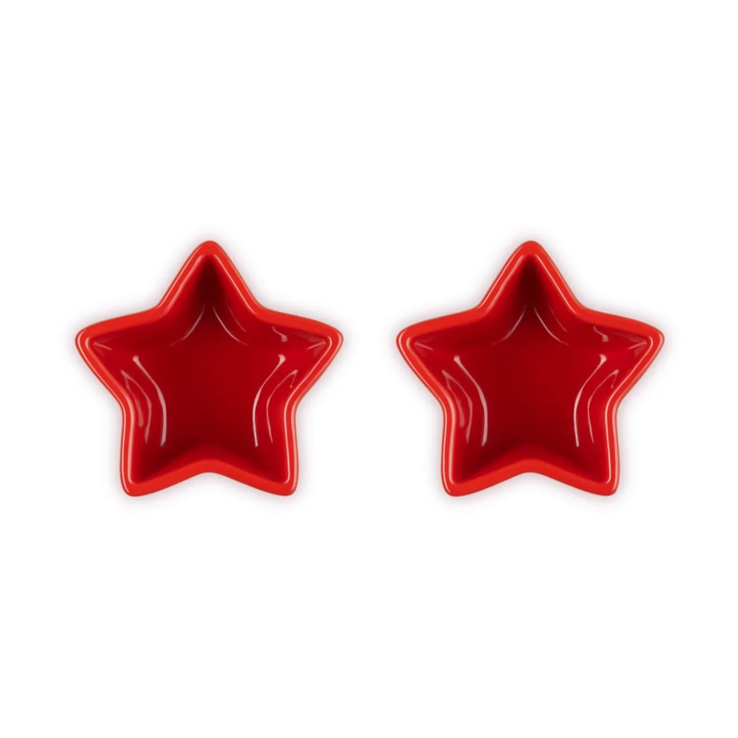 Le Creuset Stoneware Set of 2 Star Ramekins - Cerise