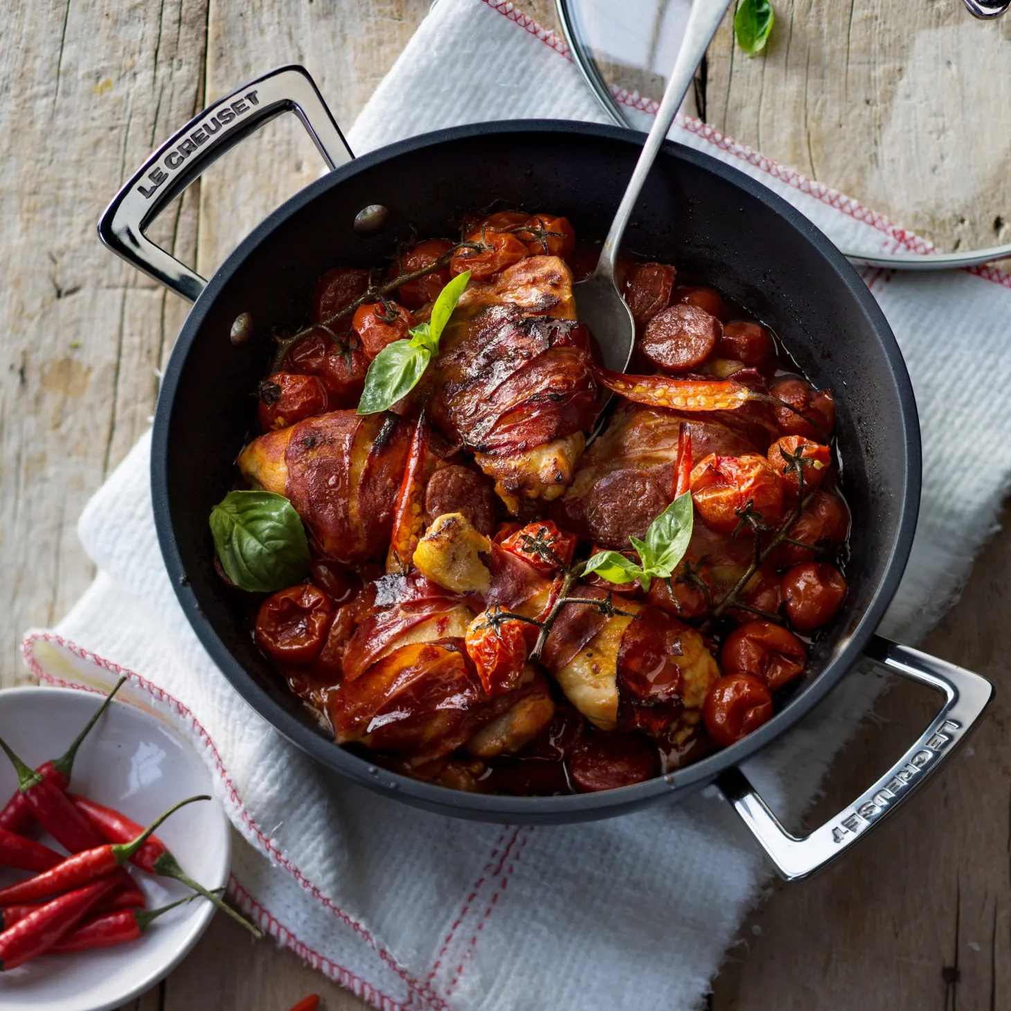 Le Creuset Toughened Non-Stick Shallow Casserole - 30cm