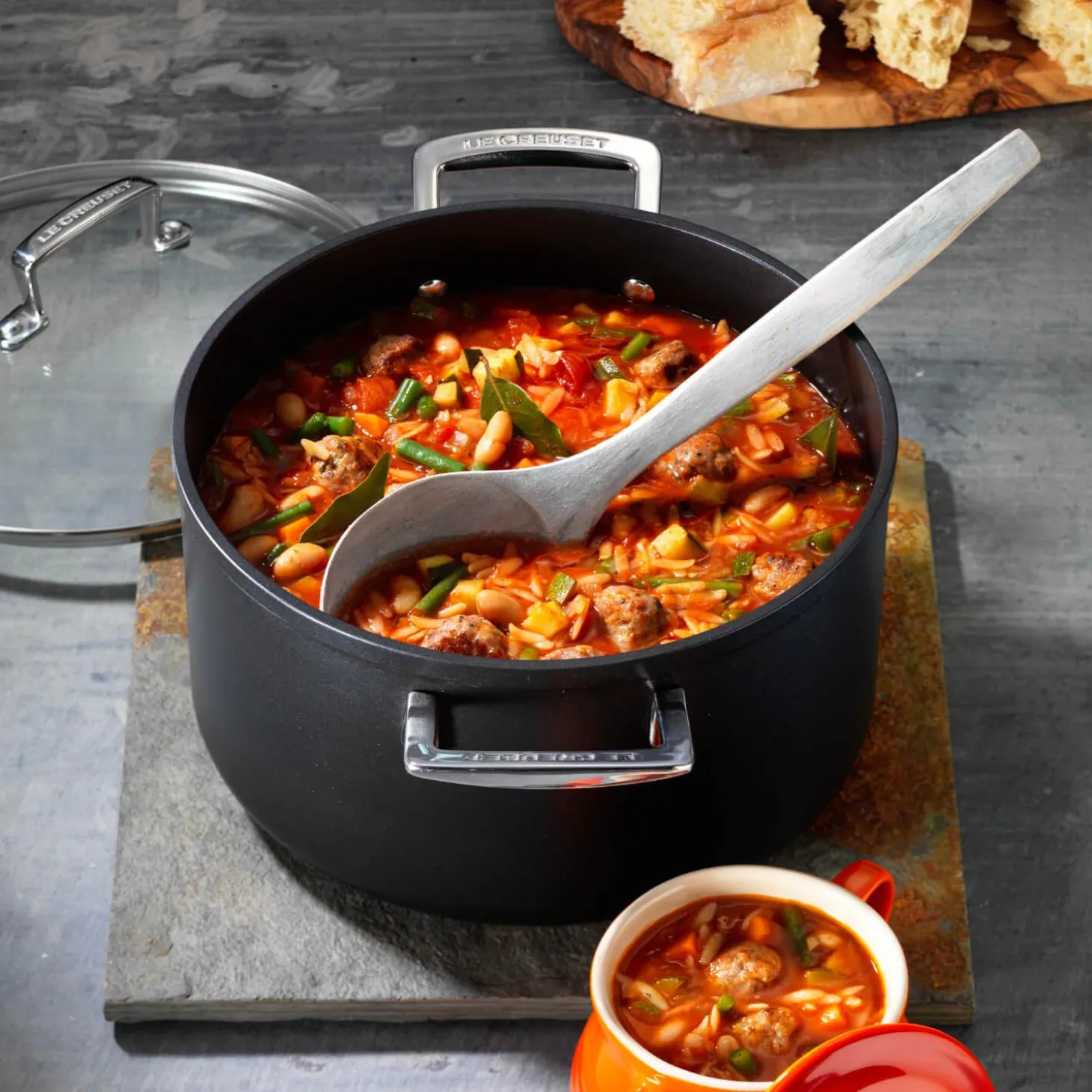 Le Creuset Toughened Non-Stick Deep Casserole - 28cm