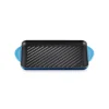 Le Creuset Traditional Cast Iron 32cm Rectangular Grill - Azure