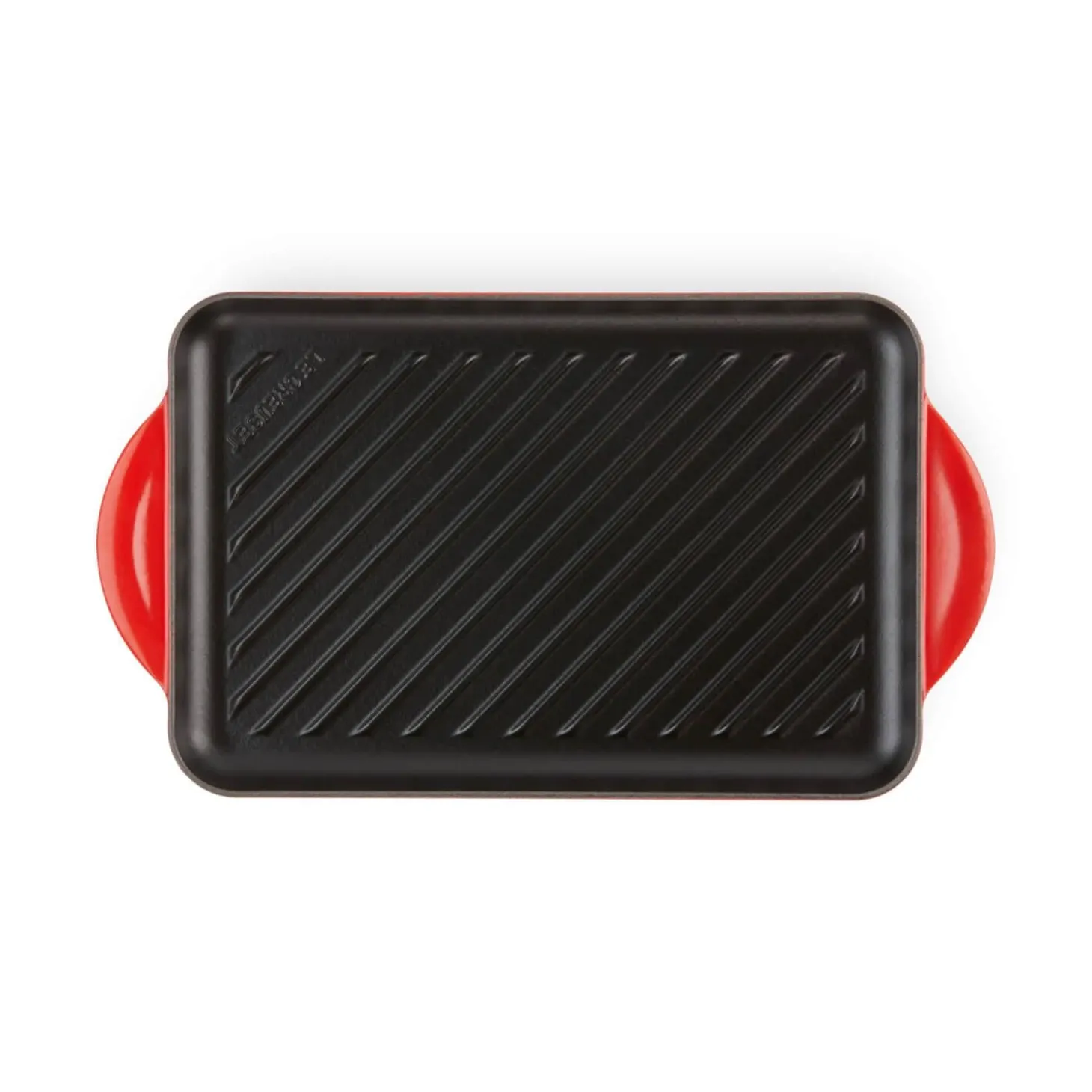Le Creuset Traditional Cast Iron 32cm Rectangular Grill - Cerise