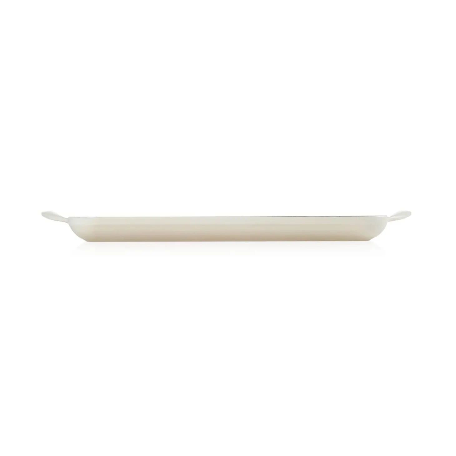 Le Creuset Traditional Cast Iron 32cm Rectangular Grill - Meringue