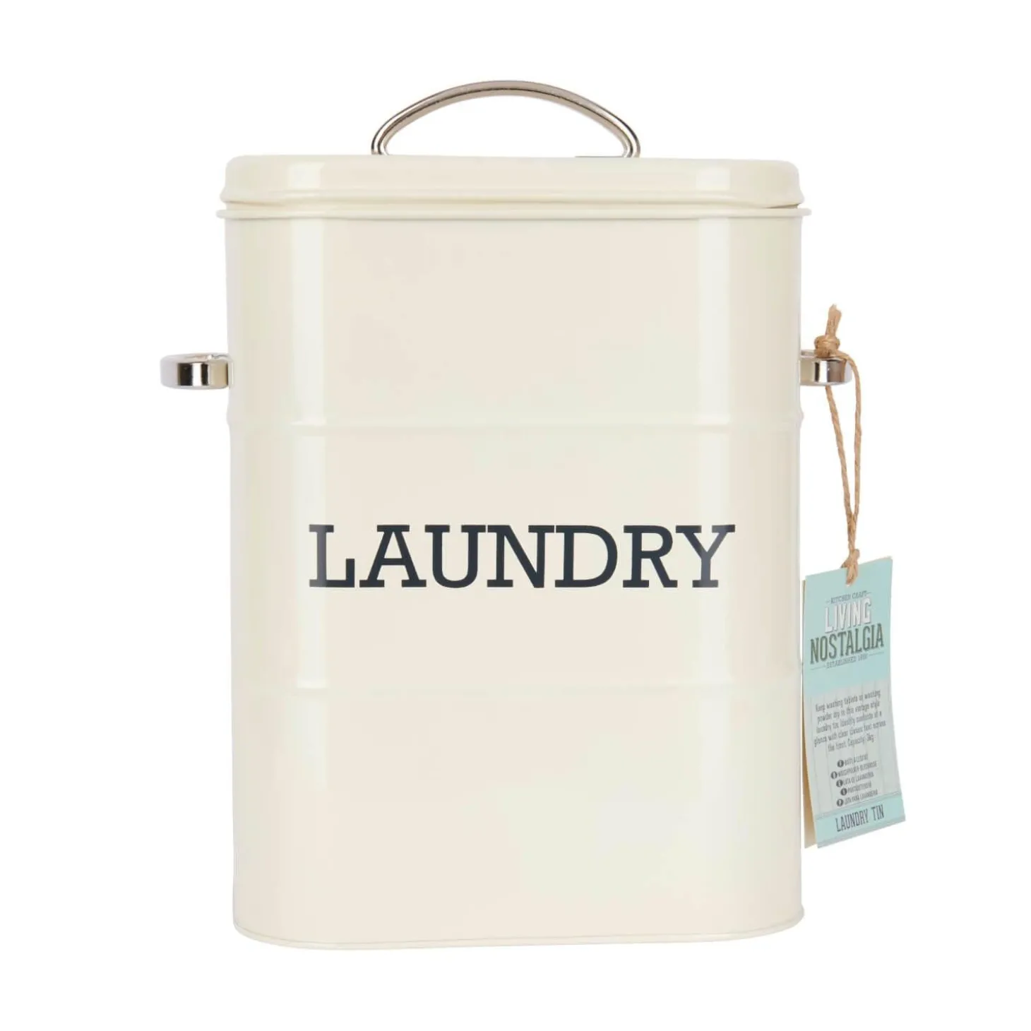 Living Nostalgia Laundry Soap Canister - Cream
