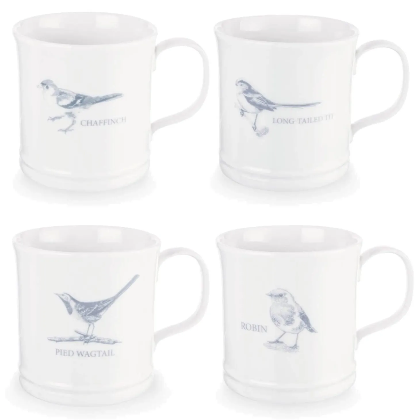 Mary Berry English Garden 4 Piece Mug Set - British Birds
