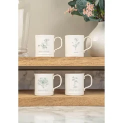 Mary Berry English Garden Flowers Espresso Cups - Set of 4