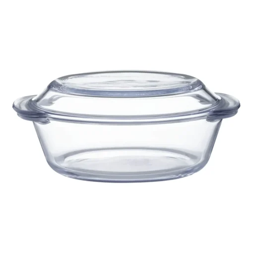 Mason Cash Classic Round Glass 2 Litre Casserole Dish with Lid