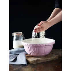 Mason Cash Colour Mix 26cm Stoneware Mixing Bowl - Powder Pink