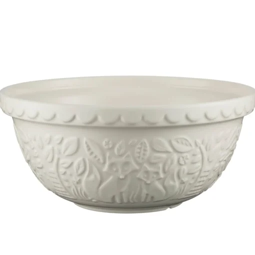 Mason Cash In the Forest 29cm Stoneware Mixing Bowl - Cream, Fox