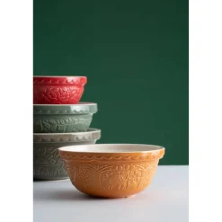 Mason Cash In The Forest 21cm Stoneware Mixing Bowl - Red, Hedgehog