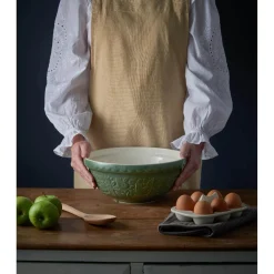Mason Cash In The Forest 21cm Stoneware Mixing Bowl - Green, Hedgehog