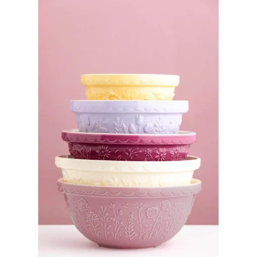 Mason Cash In The Meadow Daffodil 21cm Stoneware Mixing Bowl - Light Sand