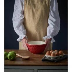 Mason Cash S36 16cm In The Meadow Pudding Bason - Deep Red