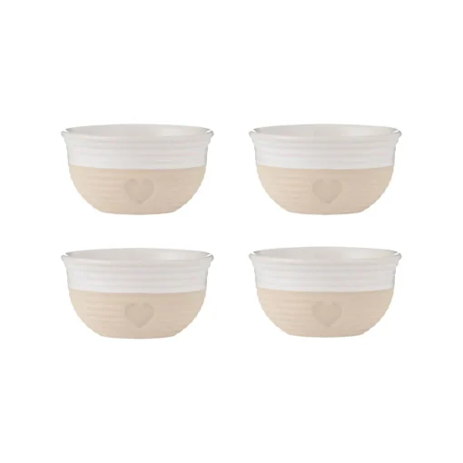 Mason Cash Stoneware Rustic Charm 9.5cm Mini Bowls - Set of 4