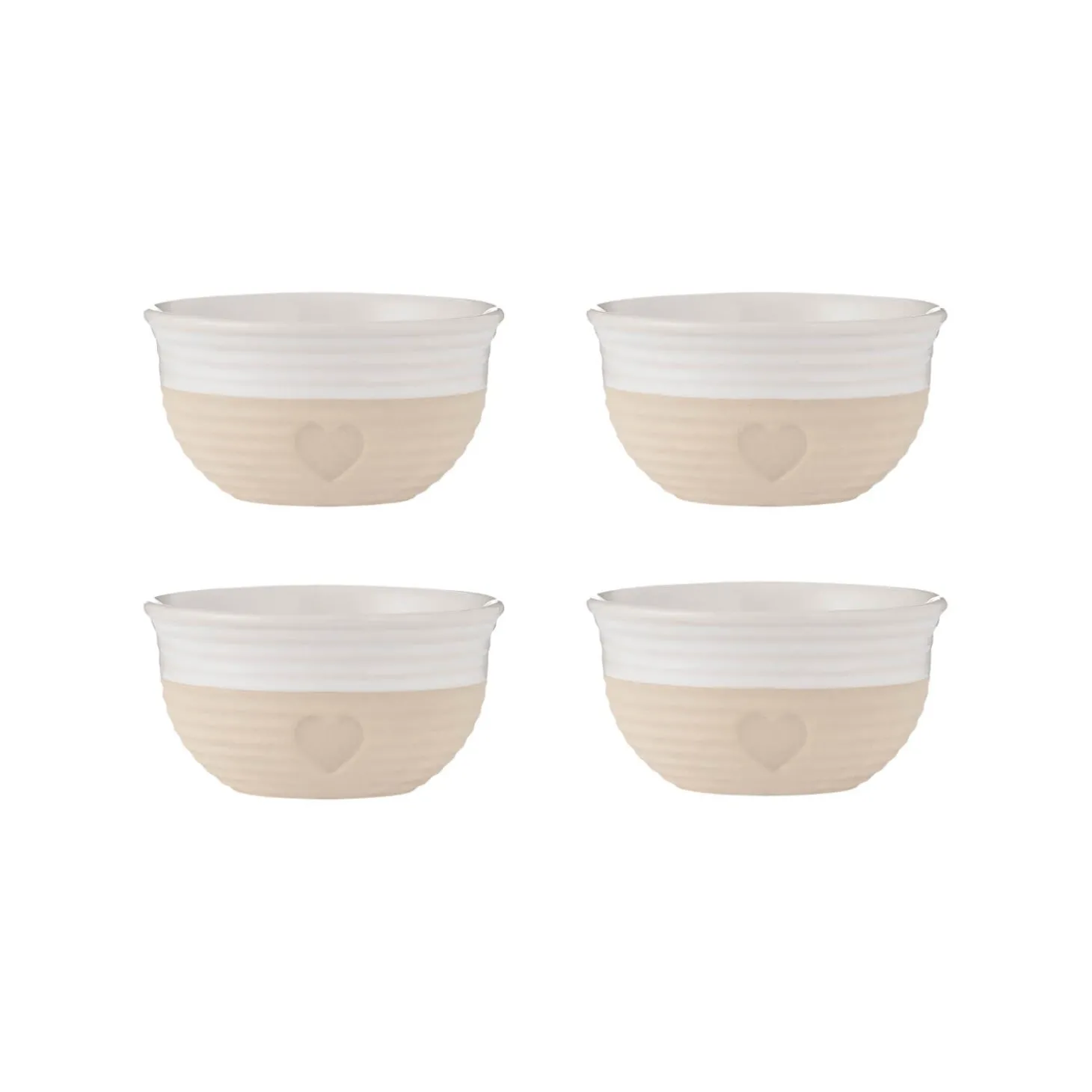 Mason Cash Stoneware Rustic Charm 9.5cm Mini Bowls - Set of 4