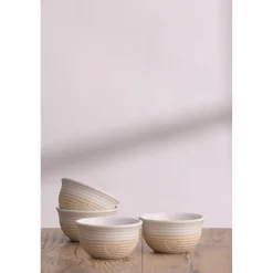 Mason Cash Stoneware Rustic Charm 9.5cm Mini Bowls - Set of 4