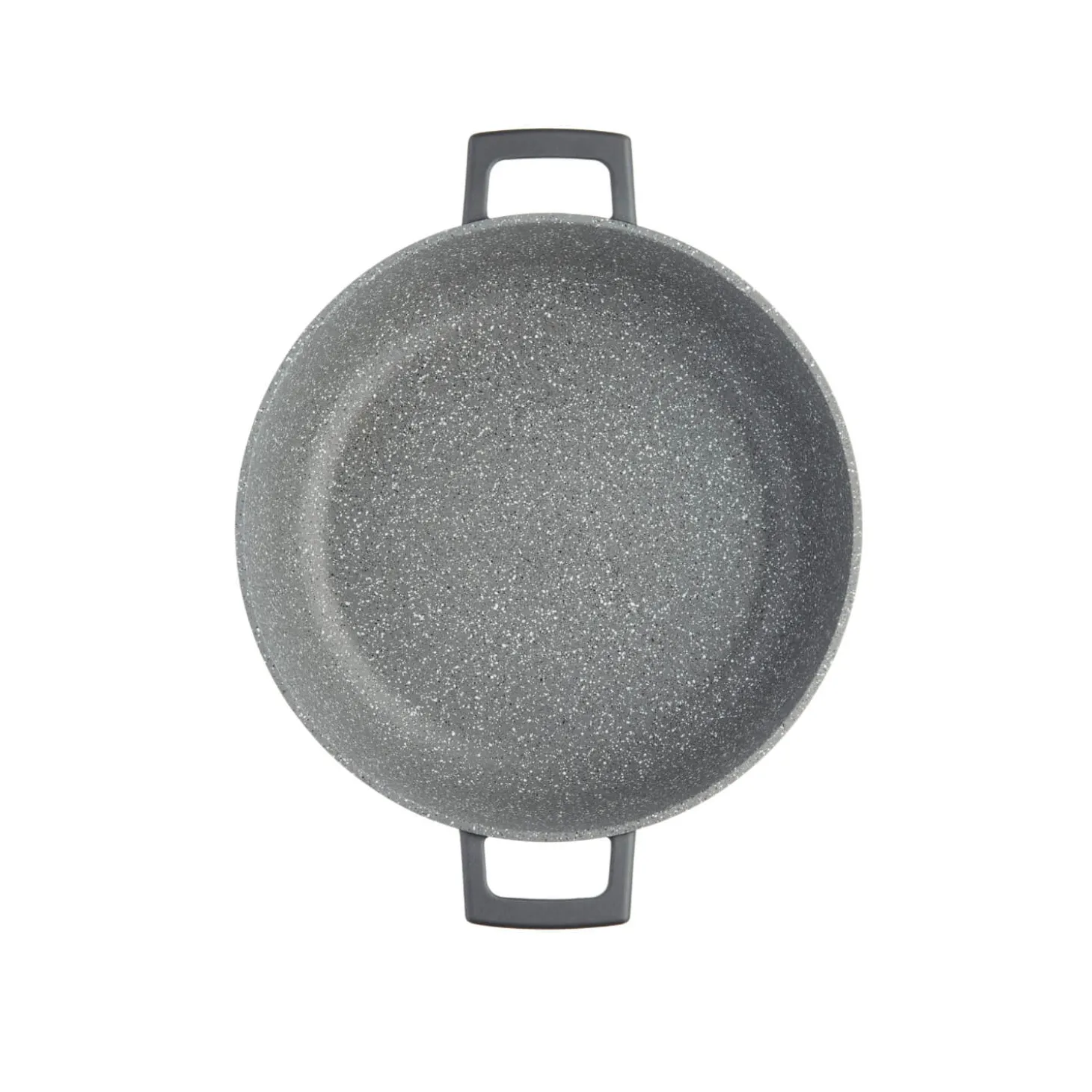 Masterclass Cast Aluminium 20cm Lightweight Round Casserole Dish - Black