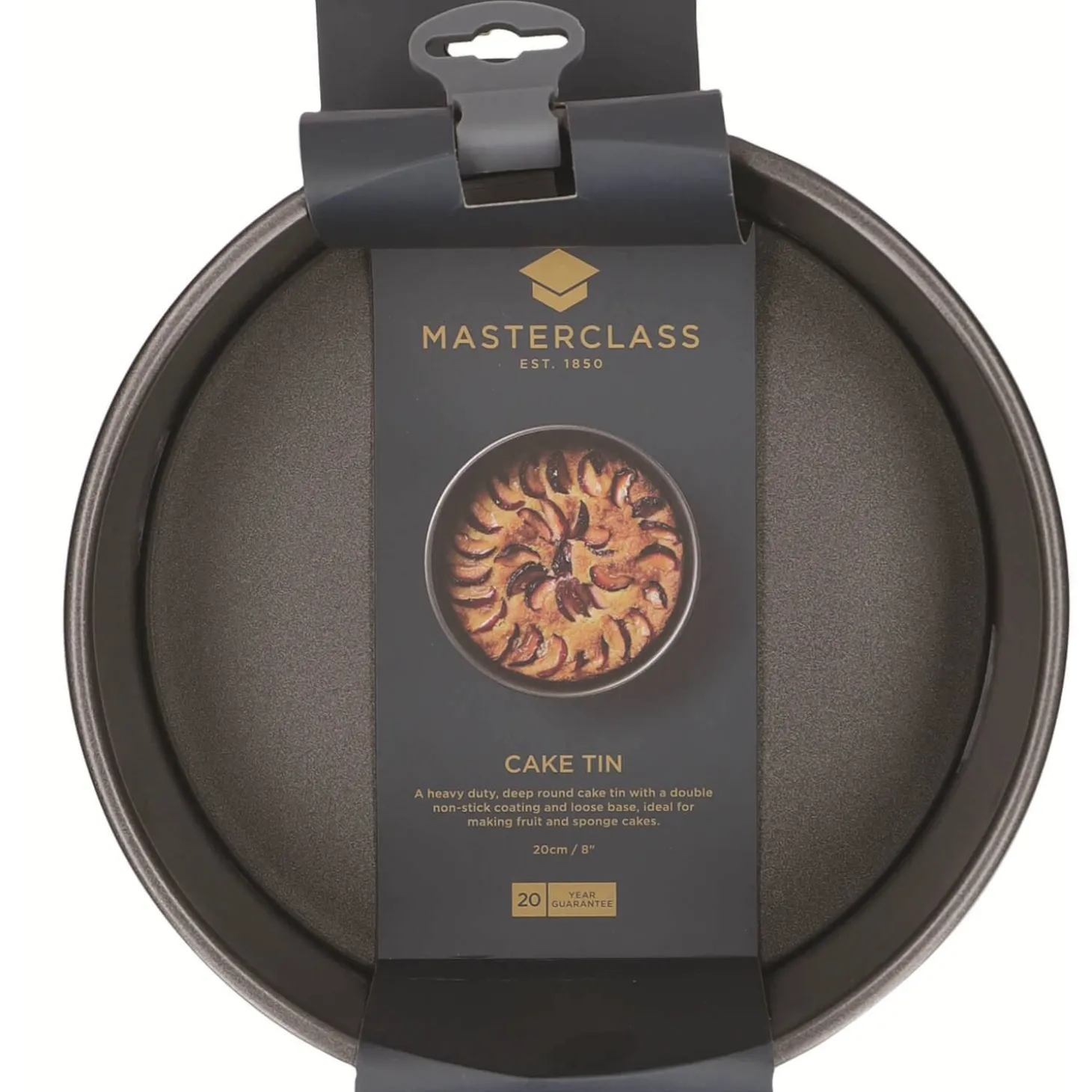 Masterclass Loose Base Round Cake Tin - 20cm
