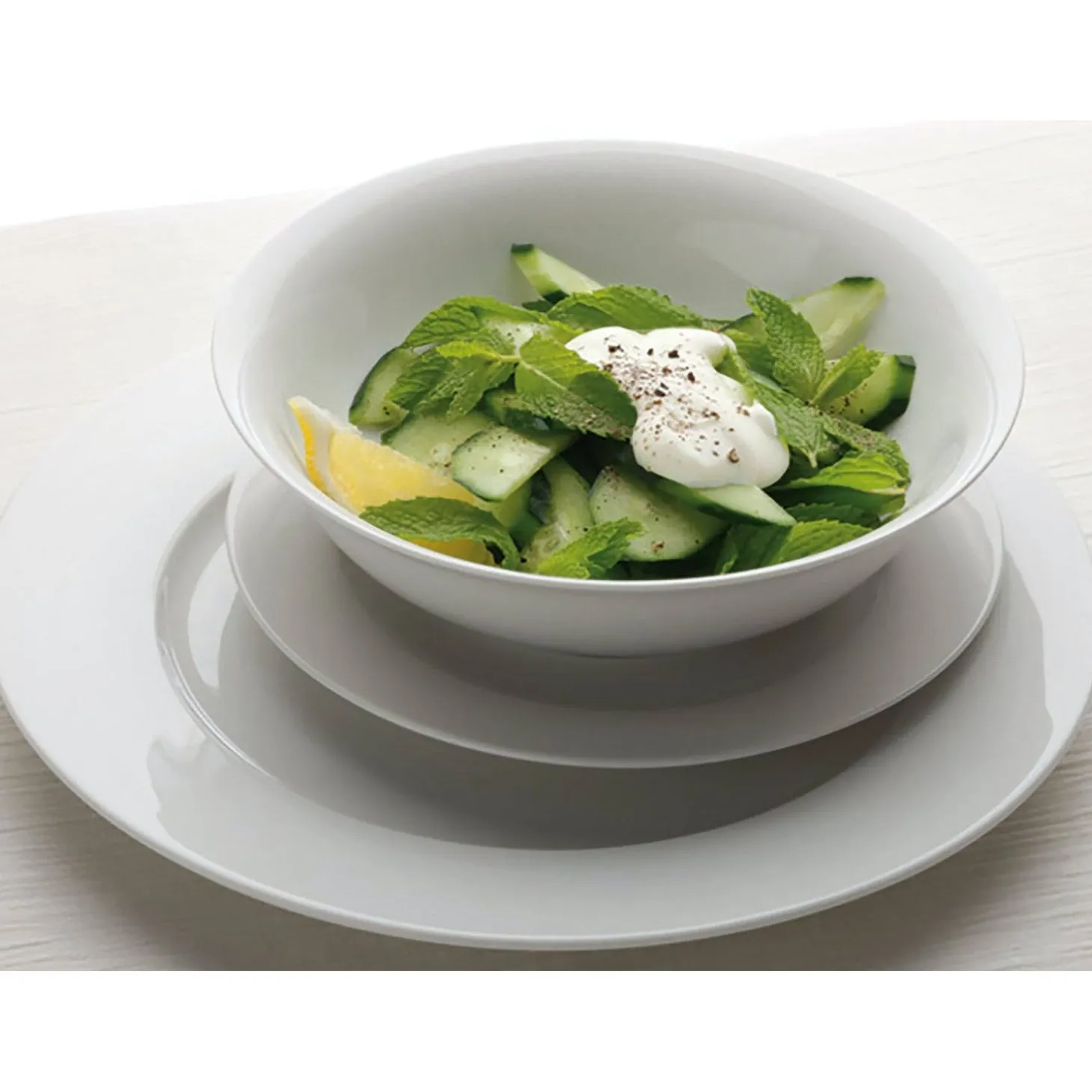 Maxwell & Williams White Basics European Rim Dinner Set - 12 Piece
