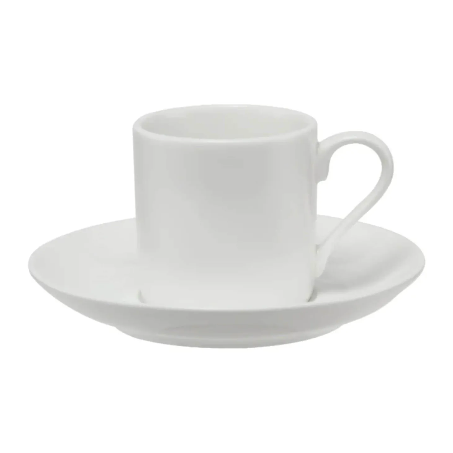 Maxwell & Williams White Basics Straight Demi Cup & Saucer - 100ml