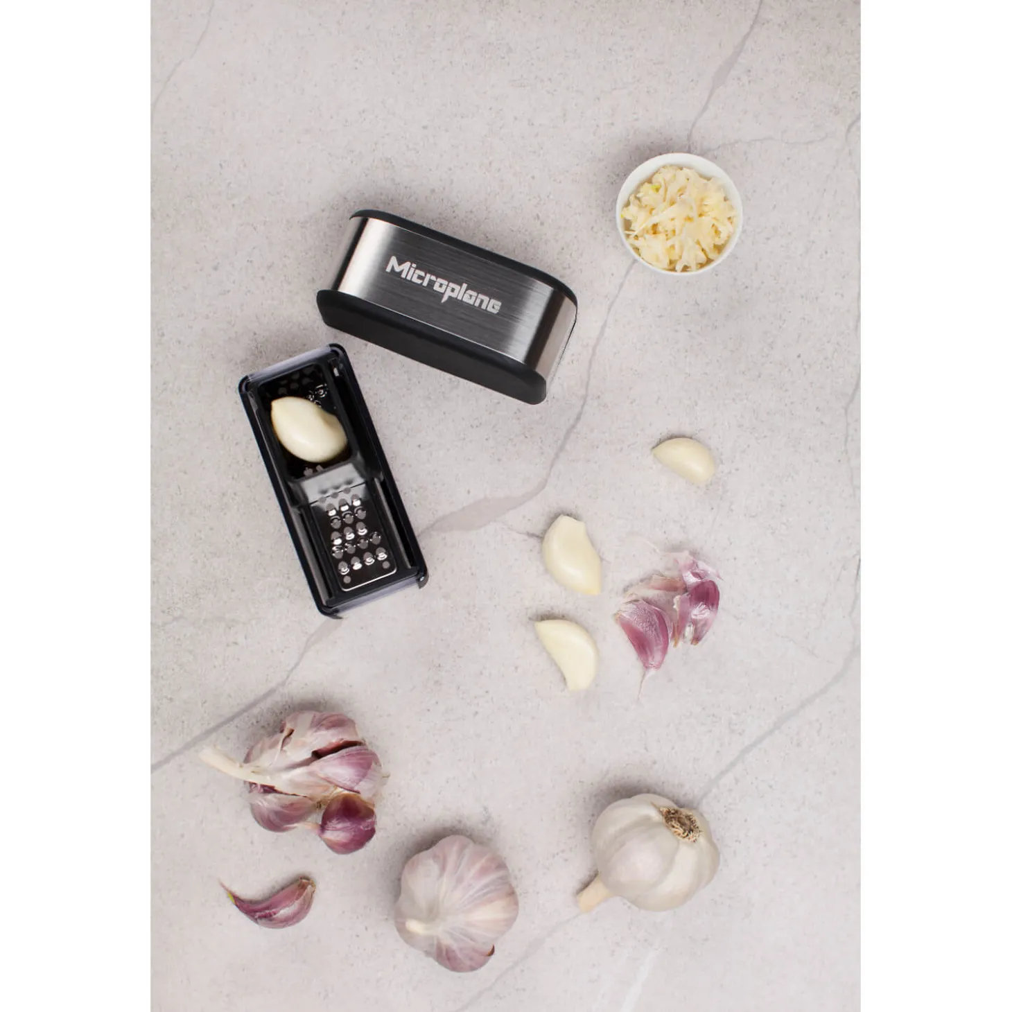 Microplane Garlic Cutter - Black