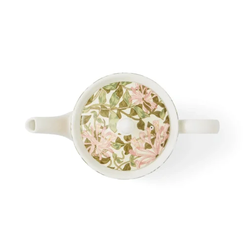 Morris & Co 4 Cup Porcelain Teapot - Honeysuckle