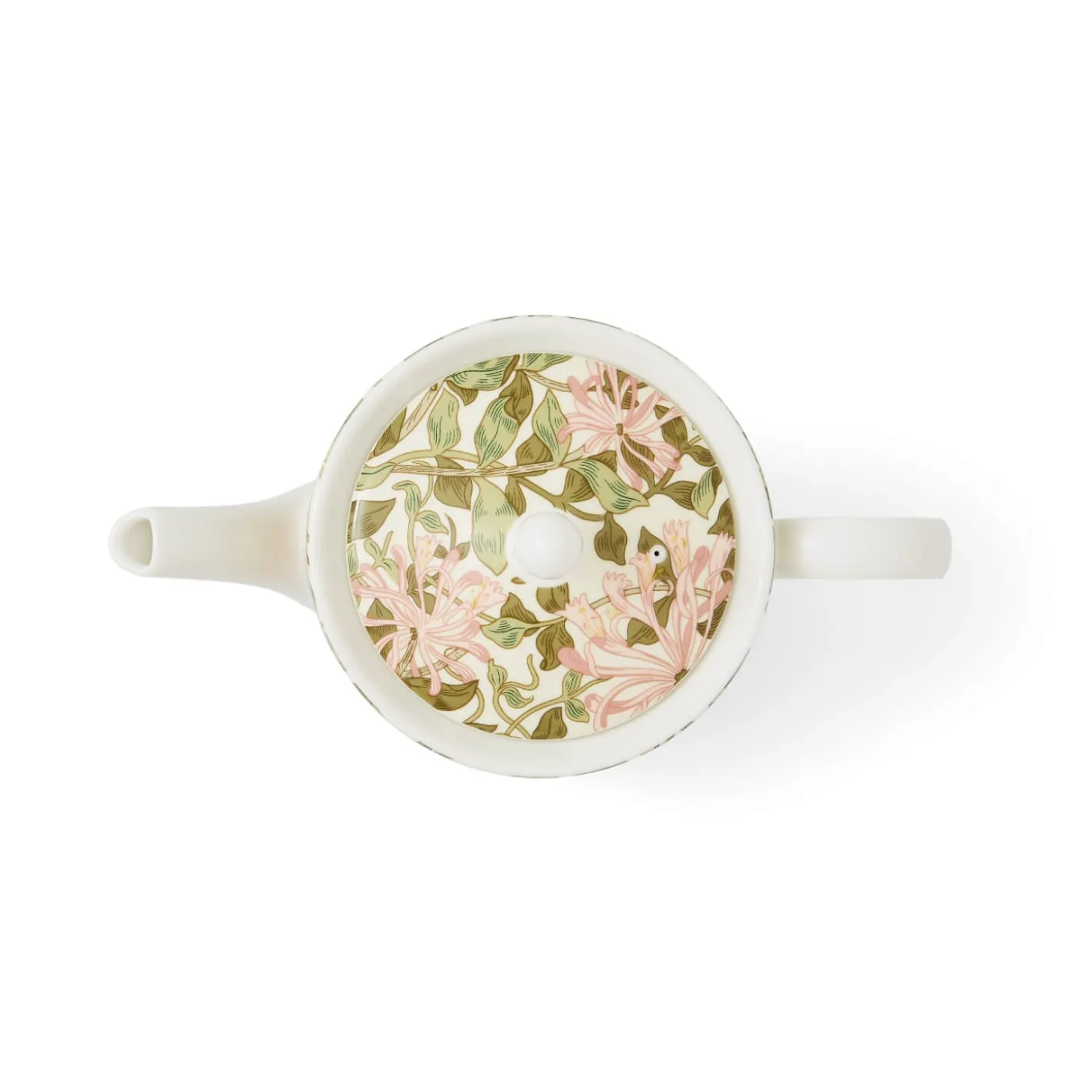 Morris & Co 4 Cup Porcelain Teapot - Honeysuckle