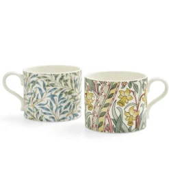 Morris & Co 2 Piece 340ml Porcelain Mug Set - Daffodil & Willow Bough