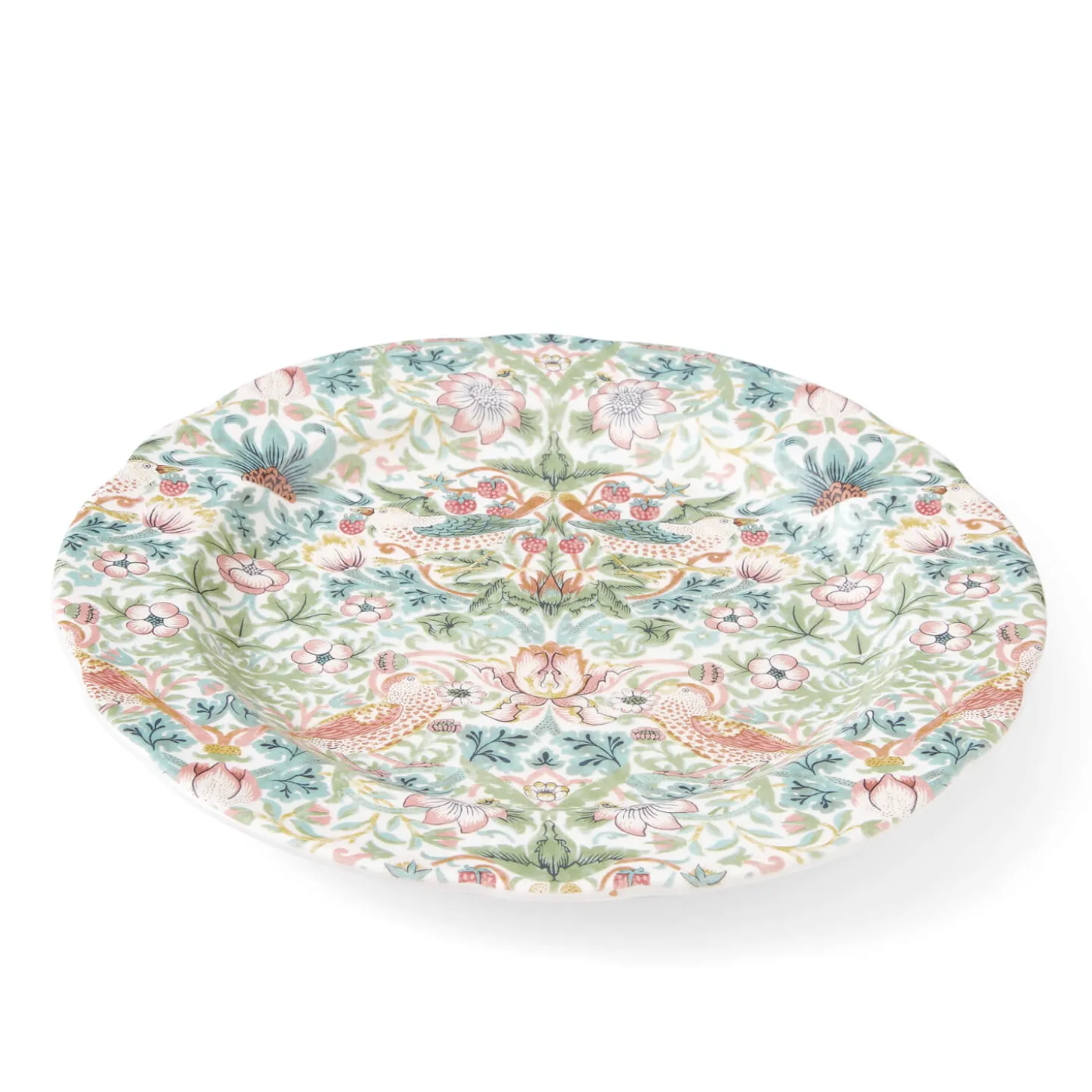 Morris & Co Earthenware Serving Platter - Strawberry Thief