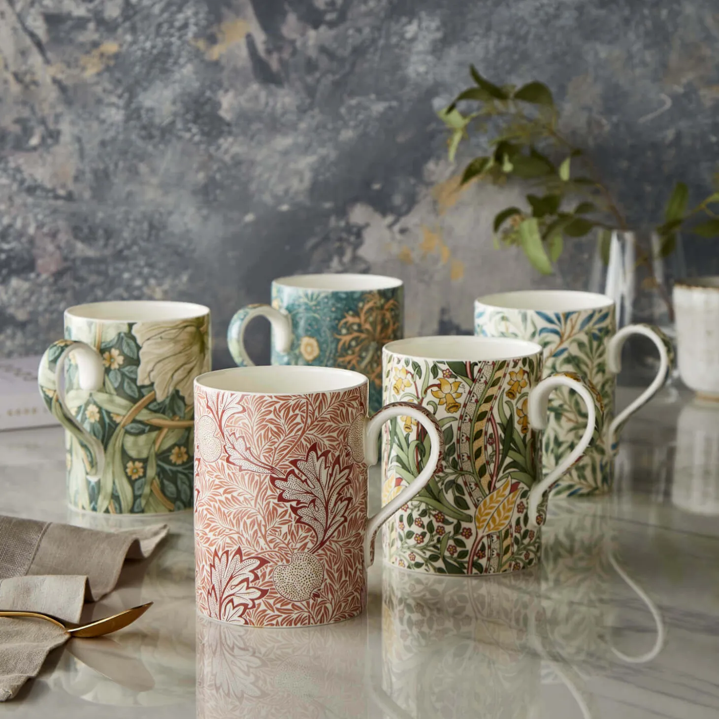 Morris & Co 340ml Porcelain Mug - Apple
